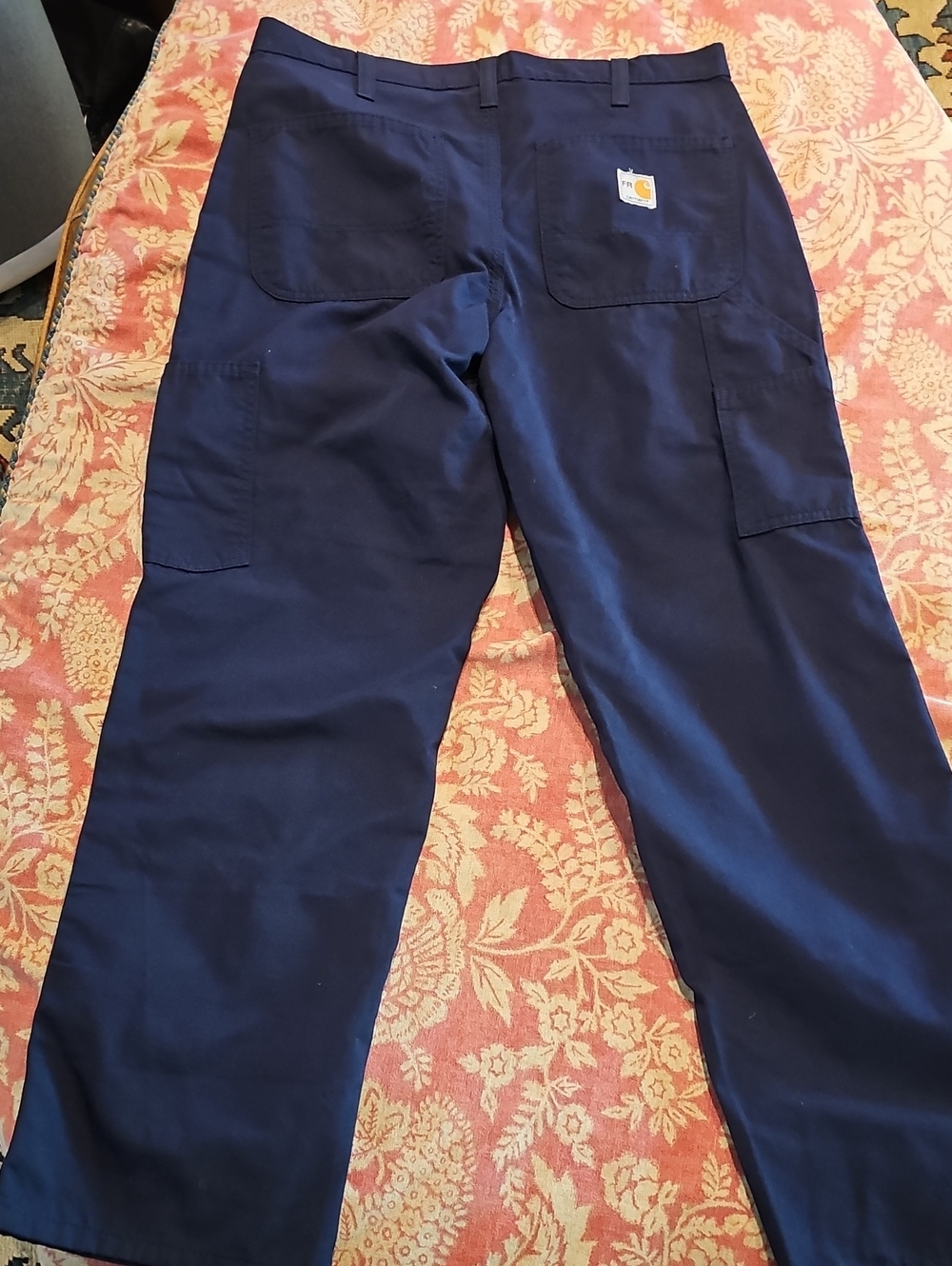 Carhartt Men’s Navy Work Pants - Durable Cargo Trousers
